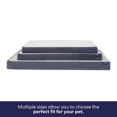 Show full view: Frisco Cooling Orthopedic Pillow Dog Bed with Removable Cover, Gray, X-Large slide 6 of 9