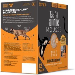 Tiki Cat Solutions Mousse Digestion Chicken & Egg Grain-Free Pate Wet Cat Food, 2.4-oz pouch, case of 12 slide 2 of 9