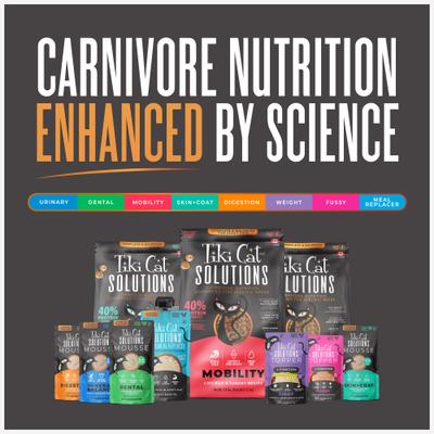 Show full view: Tiki Cat Solutions Mousse Mineral Balance Tuna & Salmon Recipe Grain-Free Wet Cat Food, 2.4-oz pouch, case of 12 slide 10 of 13