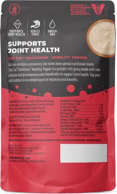 Show full view: Tiki Cat Solutions Topper Mobility Chicken Recipe in Broth Wet Cat Food Topper, 1.5-oz pouch, case of 12 slide 3 of 13