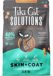 Tiki Cat Solutions Skin & Coat Salmon & Herring Grain-Free Dry Cat Food, 2.8-lb bag