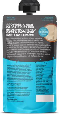Show full view: Tiki Cat Solutions Liquid Meal Replacer Tuna in Goat's Milk Wet Cat Food, 6-oz spout pouch, case of 6 slide 3 of 13