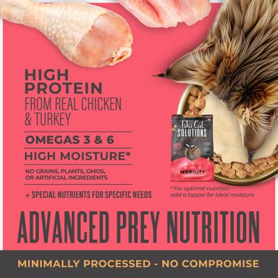 Show full view: Tiki Cat Solutions Mobility Chicken & Turkey Grain-Free Dry Cat Food, 2.8-lb bag slide 5 of 13