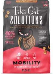 Tiki Cat Solutions Mobility Chicken & Turkey Grain-Free Dry Cat Food, 2.8-lb bag slide 1 of 9