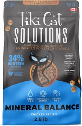 Tiki Cat Solutions Mineral Balance Chicken Grain-Free Dry Cat Food, 2.8-lb bag