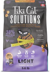 Tiki Cat Solutions Light Turkey Grain-Free Dry Cat Food, 5.6-lb bag