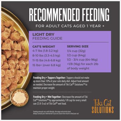 Show full view: Tiki Cat Solutions Light Turkey Grain-Free Dry Cat Food, 2.8-lb bag slide 7 of 13