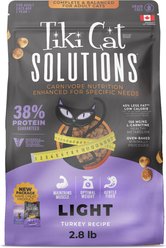 Tiki Cat Solutions Light Turkey Grain-Free Dry Cat Food, 2.8-lb bag