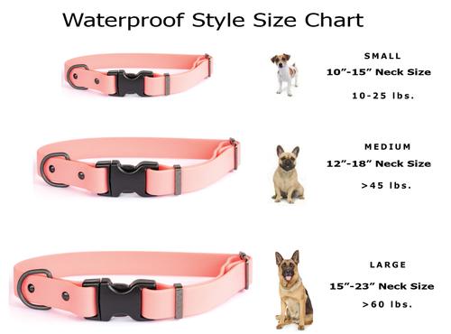 Show full view: Euro-Dog Waterproof Style Dog Collar & Leash Set, Coral Reef, Medium: 12 to 17-in neck, 3/4-in wide slide 3 of 5