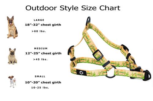 Show full view: Euro-Dog Outdoor Style Nylon Harness & Leash Set, Cactus Cream, Medium: 18 to 26-in chest slide 2 of 4