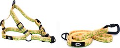 Euro-Dog Outdoor Style Nylon Harness & Leash Set, Cactus Cream, Large: 22 to 30-in chest