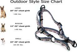 Euro-Dog Outdoor Style Nylon Harness & Leash Set, Mountain Sunset, Large: 22 to 30-in chest slide 2 of 3