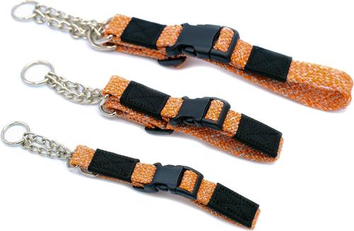 Show full view: Euro-Dog Adventure Style Mountain Climbing Rope Dog Collar & Leash Set, Mountain Sunrise, Medium: 12 to 17-in neck, 3/4-in wide slide 5 of 6