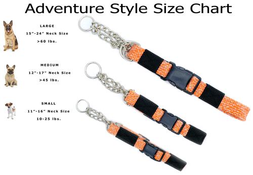 Show full view: Euro-Dog Adventure Style Mountain Climbing Rope Dog Collar & Leash Set, Mountain Sunrise, Medium: 12 to 17-in neck, 3/4-in wide slide 4 of 6