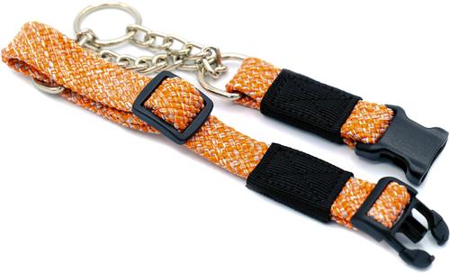 Show full view: Euro-Dog Adventure Style Mountain Climbing Rope Dog Collar & Leash Set, Mountain Sunrise, Medium: 12 to 17-in neck, 3/4-in wide slide 2 of 6