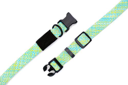 Show full view: Euro-Dog Adventure Style Mountain Climbing Rope Dog Collar & Leash Set, Mountain Wave, Large: 15 to 24-in neck, 1-in wide slide 3 of 7