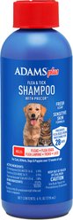 ADAMS Plus Flea & Tick Shampoo Sensitive Skin for Cats & Dogs, 6-fl oz bottle