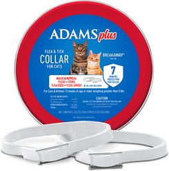 Adams Plus Flea & Tick Breakaway Collar for Cats, 2 count