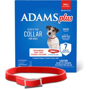 Adams Plus Flea & Tick Collar for Dogs, Small