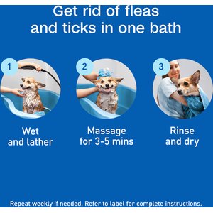 Adams Plus Flea & Tick Shampoo Sensitive Skin for Cats & Dogs, 12-fl oz bottle