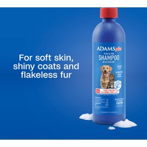 Adams Plus Flea & Tick Shampoo Sensitive Skin for Cats & Dogs, 12-fl oz bottle
