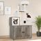 Show in main carousel: Wooflex 2-in-1 Modern Tower Combo 53.5-in Flannel Cat Tree & Condo with Litter Box Enclosure, Gray slide 1 of 10