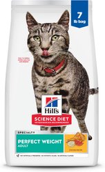 Hill's Science Diet 7+ Senior Vitality Chicken Recipe, 6-lb bag + Perfect Weight Chicken Recipe Dry Cat Food, 7-lb bag slide 2 of 9