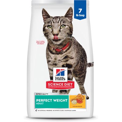 Hill's Science Diet Hill's Science Diet Adult Perfect Weight Management Chicken Recipe Dry Cat Food, 7-lb bag