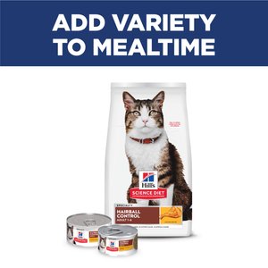 Hill's Science Diet Adult Hairball Control Chicken Recipe Dry Cat Food, 15.5-lb bag