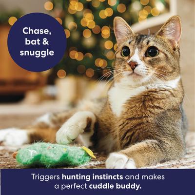 Show full view: Frisco Holiday Christmas Tree Plush Cat Toy with Silvervine & Catnip slide 4 of 8