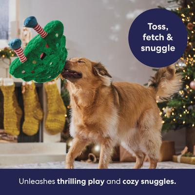Show full view: Frisco Holiday Christmas Tree Plush Squeaky Dog Toy, Large/X-Large slide 4 of 9