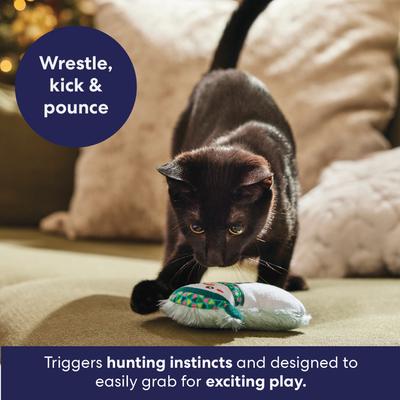 Show full view: Frisco Holiday Snowman Plush Cat Toy with Catnip & Silvervine slide 4 of 8