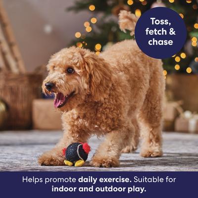 Show full view: Frisco Holiday Festive Fetch Squeaky Tennis Ball Dog Toy, Penguin, Medium, 1 count slide 4 of 7