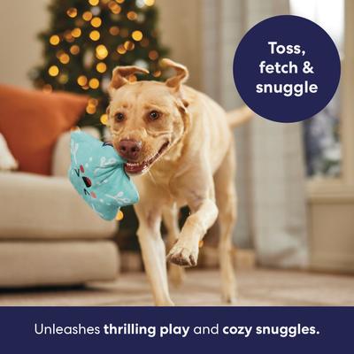 Show full view: Frisco Holiday Snowflake Plush Squeaky Dog Toy, Medium/Large slide 5 of 10