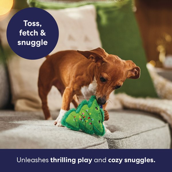 Show full view: Frisco Holiday Christmas Tree Plush Squeaky Dog Toy, X-Small/Small slide 4 of 9