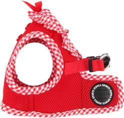 Puppia Vivien Step-In No-Pull Dog Harness, Red, Medium