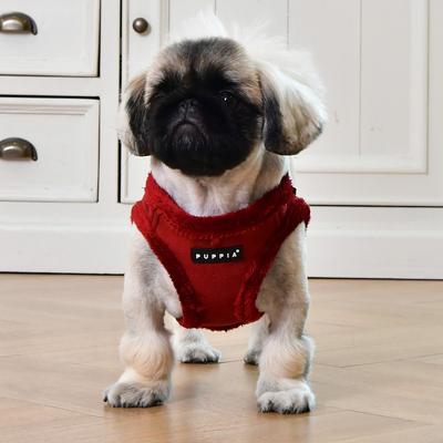 Show full view: Puppia Terry Step-In No-Pull Dog Harness, Wine, Small slide 4 of 5