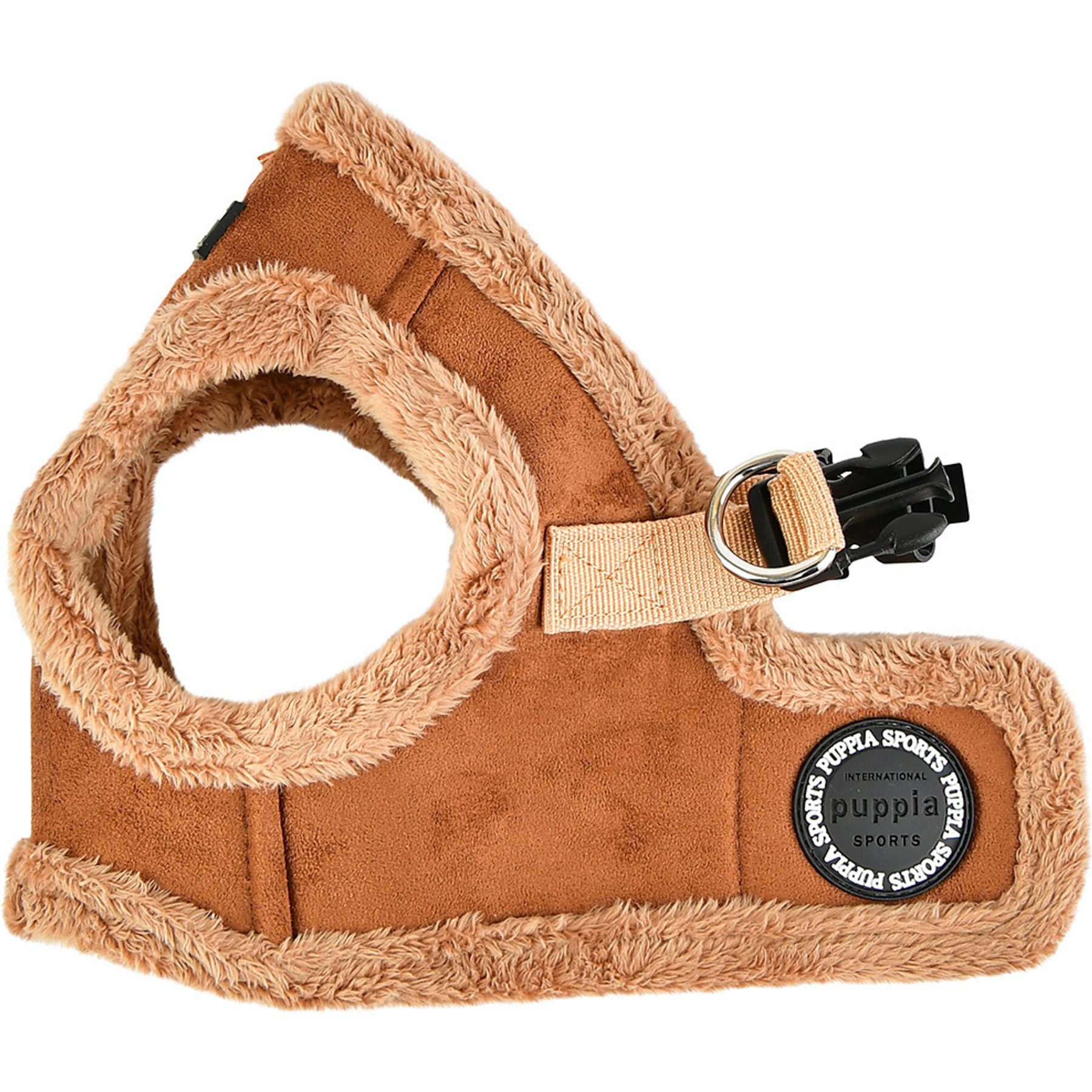 Puppia Terry Step-In No-Pull Dog Harness, Brown, Medium