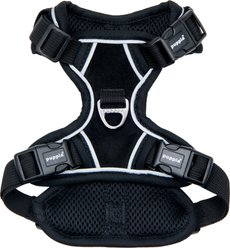 Puppia Terry H Suede Adjustable No-Pull Dog Harness, Black, Large slide 2 of 5