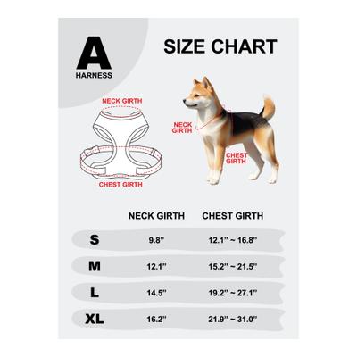 Show full view: Puppia Amatus A Over-The-Head Adjustable No-Pull Dog Harness, Black, Large slide 4 of 5