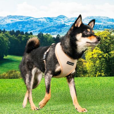 Show full view: Puppia Amatus A Over-The-Head Adjustable No-Pull Dog Harness, Beige, Large slide 3 of 5