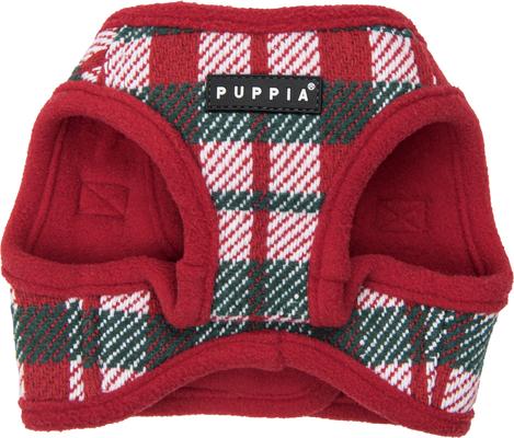 Show full view: Puppia Festive Vest Step-In No-Pull Dog Harness, Red, Medium slide 4 of 7