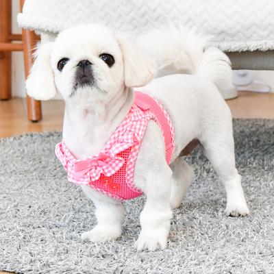 Show full view: Puppia Vivien Step-In No-Pull Dog Harness, Pink, Large slide 4 of 5
