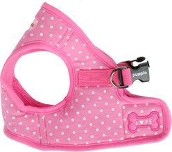 Puppia Dotty Step-In No-Pull Dog Harness, Pink, Large