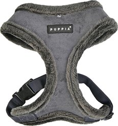 Puppia Terry Over-The-Head Adjustable No-Pull Dog Harness, Grey, Small