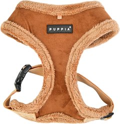 Puppia Terry Over-The-Head Adjustable No-Pull Dog Harness, Brown, Medium