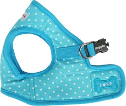 Puppia Dotty Step-In No-Pull Dog Harness, Sky Blue, Small