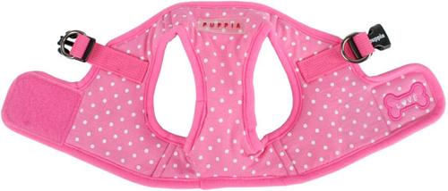 Show full view: Puppia Dotty Step-In No-Pull Dog Harness, Pink, Medium slide 2 of 4