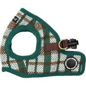 Puppia Festive Vest Step-In No-Pull Dog Harness, Green, Medium