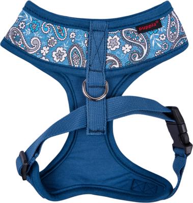 Show full view: Puppia Cynthia A Over-The-Head Adjustable No-Pull Dog Harness, Blue, Medium slide 3 of 5